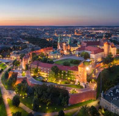 aerial view of wawel castle in krakow poland 2021 09 04 01 59 36 utc